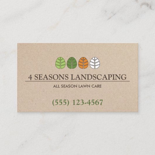 Stationszorg en landschapsontwerp voor alle seizoe visitekaartje (Voorkant)