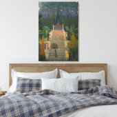 Statisch Tuin in Mallorca (door Santiago Rusiñol) Canvas Afdruk (Insitu (Slaapkamer))