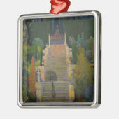 Statisch Tuin in Mallorca (door Santiago Rusiñol) Metalen Ornament (Links)