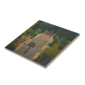 Statisch Tuin in Mallorca (door Santiago Rusiñol) Tegeltje (Zijkant)