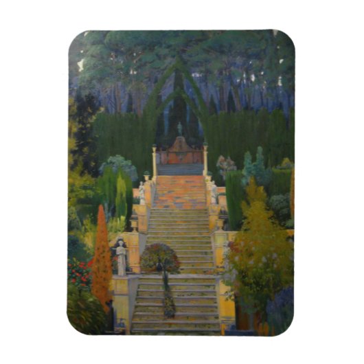 Statisch Tuin in Palma de Mallorca Magneet (Verticaal)