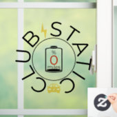 Statisch vensteronderhoud voor EV Club Raamsticker (Huis)