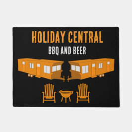 Statische Caravan Home Cadeau Deurmat