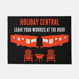 Statische Caravan Home Cadeau Deurmat