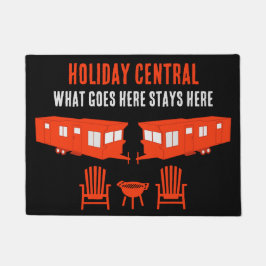 Statische Caravan Home Cadeau Deurmat