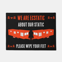 Statische Caravan Home Cadeau Deurmat