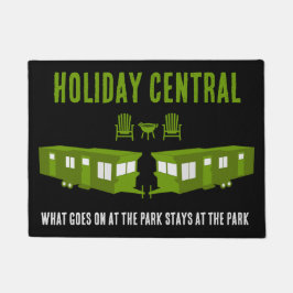 Statische Caravan Home Cadeau Deurmat