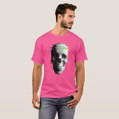 Statische Glitch Ghost Skull TV T-shirt (Voorkant volledig)