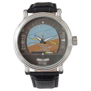 Statische kunstmatige horizon, standaanwijzer horloge