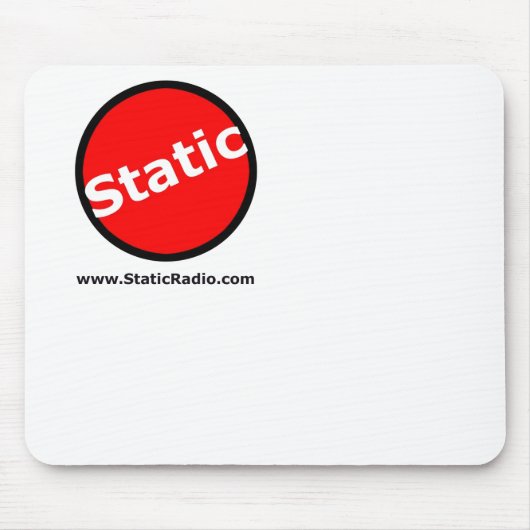 Statische radio Mousepad Muismat (Voorkant)
