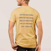 Statische robot-reality kleuren Tri-Blend shirt (Achterkant)
