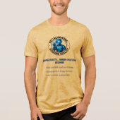 Statische robot-reality kleuren Tri-Blend shirt (Voorkant)