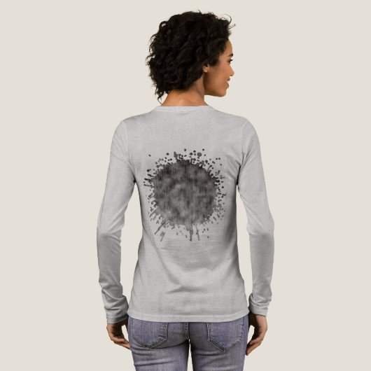 Statische Rouw Tri-Blend Shirt (Achterkant)