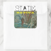 STATISCHE SATIVA VIERKANTE STICKER (Tas)
