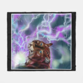 Statische Storm Lighting Saber Fleece Deken (Voorkant (Horizontaal))