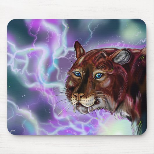 Statische Storm Lighting Saber Muismat (Voorkant)