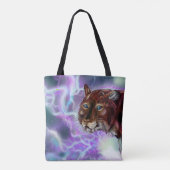 Statische Storm Lighting Saber Tote Bag (Achterkant)