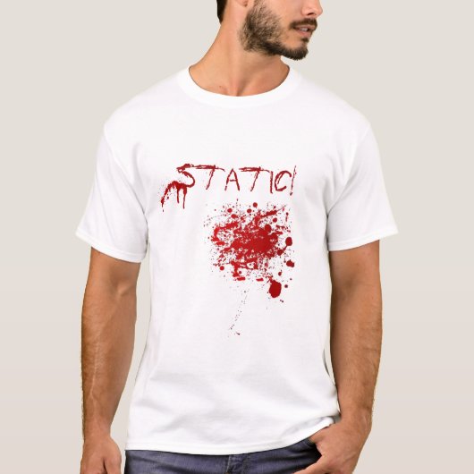 Statische T-shirt met "Spatter" (Voorkant)