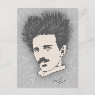 Statische Tesla Briefkaart