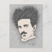 Statische Tesla Briefkaart (Voorkant)