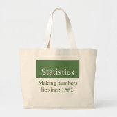 Statistics Bag Grote Tote Bag (Voorkant)