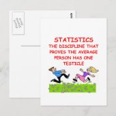 statistics joke briefkaart (Voorkant / Achterkant)