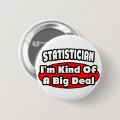 statisticus... belangrijk onderdeel ronde button 5,7 cm (Voorkant /achterkant)