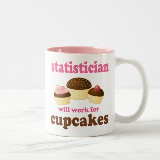 Statisticus (Funny) Gift Tweekleurige Koffiemok (Rechts)