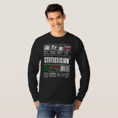 Statisticus Label Vaardigheden Probleemoplossing K T-shirt (Voorkant volledig)