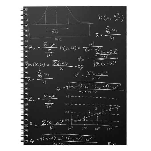 Statistiek blackboard notitieboek (Voorkant)