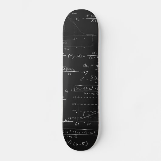 Statistiek schoolbord skateboard (Voorkant)