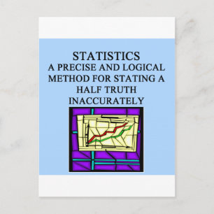 STATISTIEK statisticus humor Briefkaart