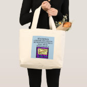 STATISTIEK statisticus humor Grote Tote Bag (Voorkant (product))