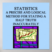 STATISTIEK statisticus humor Poster (Voorkant)