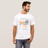 Statistiek Uurtarief T Shirt Retro Functie P (Voorkant volledig)