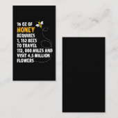 Statistieken bijenhoning plant bloemen imker visitekaartje (Voorkant / Achterkant)