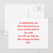 statistieken briefkaart (Voorkant / Achterkant)