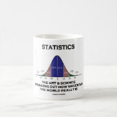 Statistieken de kunst en de wetenschap van het vin koffiemok (Center)