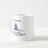 Statistieken de kunst en de wetenschap van het vin koffiemok (Voorkant links)