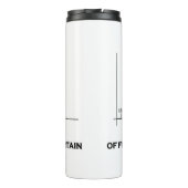 Statistieken de kunst en de wetenschap van het vin thermosbeker (Achterkant)