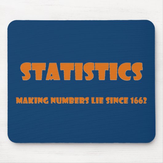 Statistieken helpen mensen getallen te maken muismat (Voorkant)