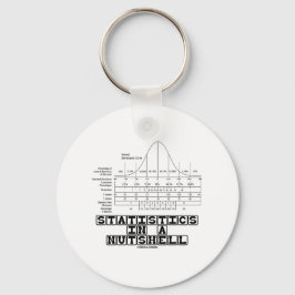 Statistieken in een Nutshell (Stats Cheat Sheet) Sleutelhanger