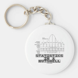 Statistieken in een Nutshell (Stats Cheat Sheet) Sleutelhanger