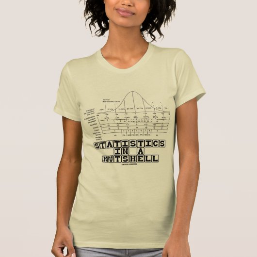 Statistieken in een Nutshell (Stats Cheat Sheet) T-shirt (Voorkant)