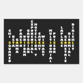 Statistieken is Cool Sticker (Voorkant)