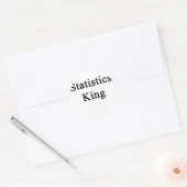 Statistieken Koning Ronde Sticker (Envelop)