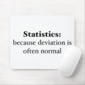 Statistieken: omdat de afwijking vaak normaal is muismat (Met muis)