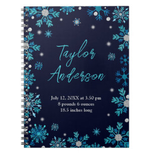 Statistieken omtrent de geboorte van blauwe en zil notitieboek