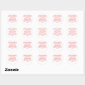 statistieken ronde sticker (Vel)