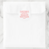 statistieken ronde sticker (Tas)
